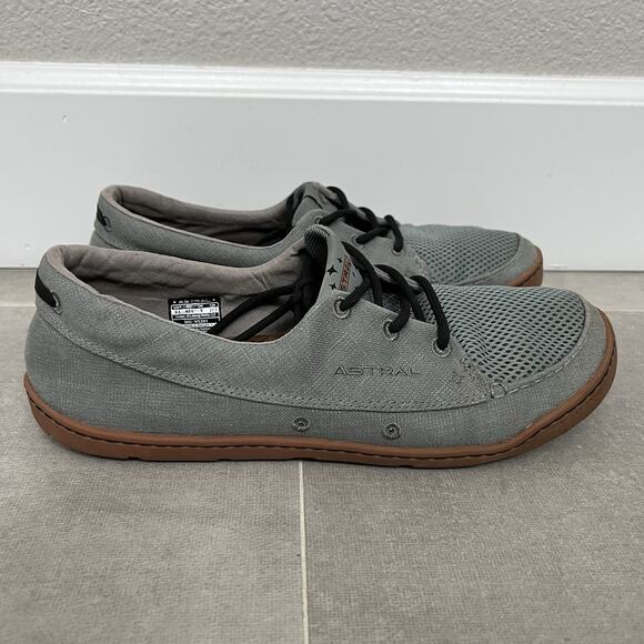 Astral Hemp Porter 2.0 Mens Size 9.5 Gray Breathable Minimalist Outdoor Shoes - Picture 1 of 7